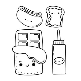 Playful Pals Picnic: Whimsical Food Friends