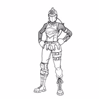 Fortnite coloring page 4