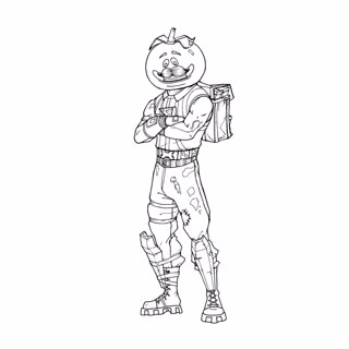 Fortnite coloring page 8