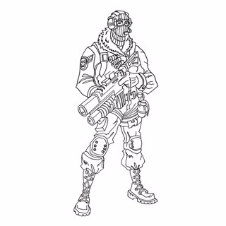Fortnite coloring page 10