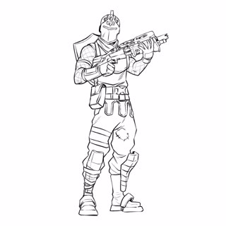 Fortnite coloring page 20