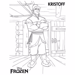 Frozen coloring page 4