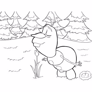 Frozen coloring page 6