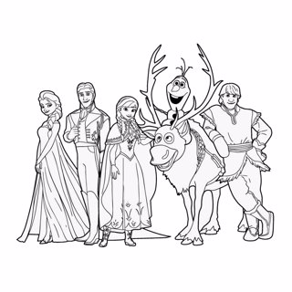 Frozen coloring page 8