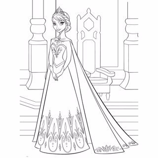 Frozen coloring page 13