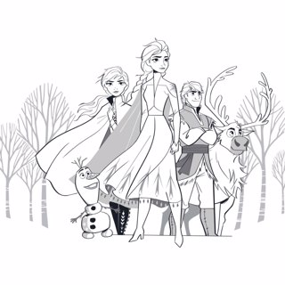 Frozen coloring page 22