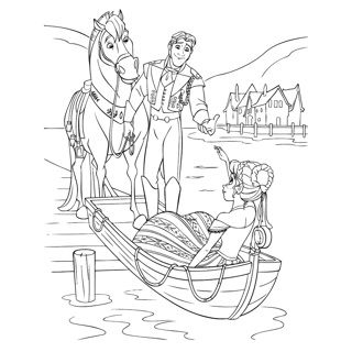 Frozen coloring page 25