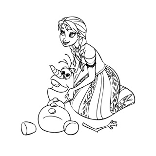 Frozen coloring page 26