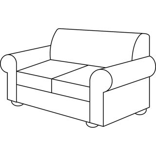 Classic Comfort: Elegant Two-Seat Sofa Design