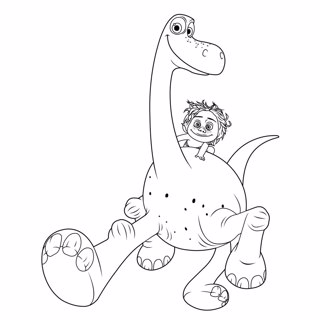 The Good Dinosaur coloring page 8