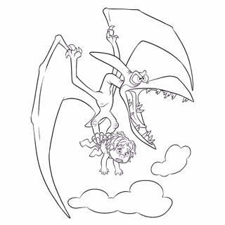 The Good Dinosaur coloring page 12