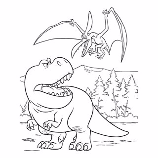The Good Dinosaur coloring page 14