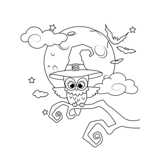 Halloween coloring page 10