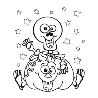 Halloween coloring page 18