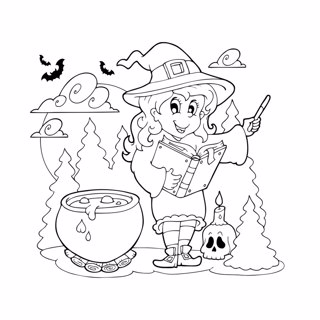 Halloween coloring page 25