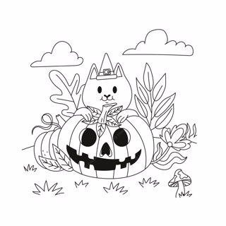 Halloween coloring page 35