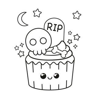 Cute Halloween Cupcake: A Spooky Treat!