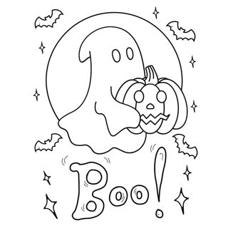 Spooky Ghost's Pumpkin Surprise: Boo!