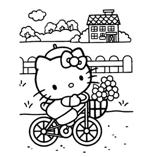 Hello Kitty's Springtime Bicycle Ride