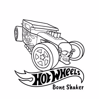 Hot Wheels coloring page 1