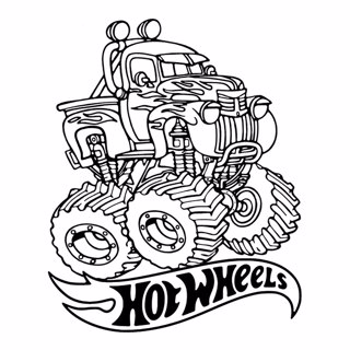 Hot Wheels coloring page 4