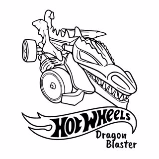 Hot Wheels coloring page 6