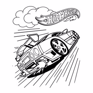 Hot Wheels coloring page 9