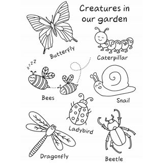 Garden Insect Coloring Sheet: A Fun and Educational Activity for Kids
