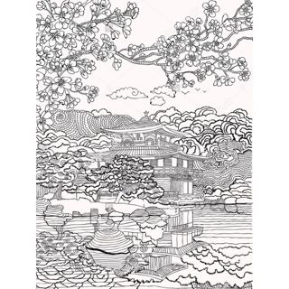 Serene Elegance: A Traditional Japanese Landscape