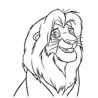 The King Lion coloring page 1