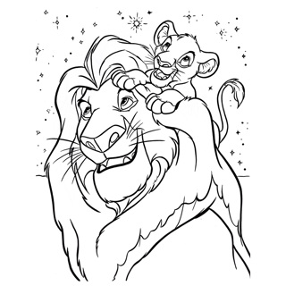 The King Lion coloring page 4