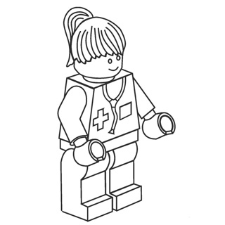 Lego coloring page 1