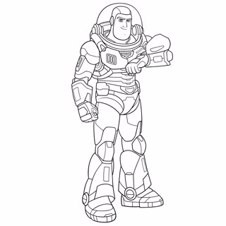 Lightyear coloring page 1
