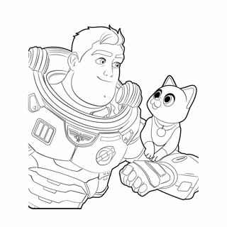 Lightyear coloring page 7