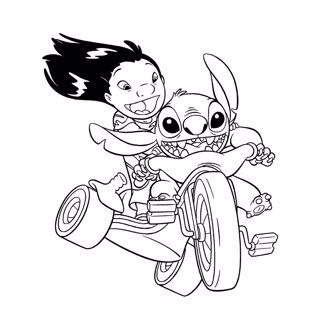 Lilo and Stitch coloring page 7