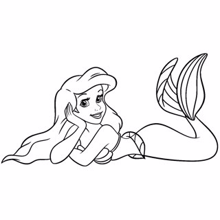 The Little Mermaid coloring page 5