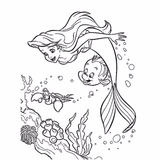 The Little Mermaid coloring page 8