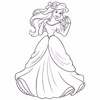 The Little Mermaid coloring page 9