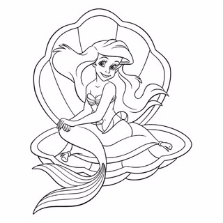 The Little Mermaid coloring page 10
