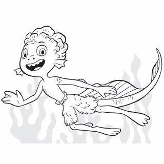 Lucas coloring page 3
