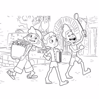 Lucas coloring page 13