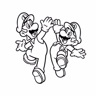 Mario coloring page 1