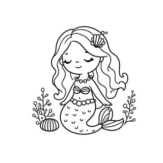 Serene Sea Princess: A Mermaid's Daydream