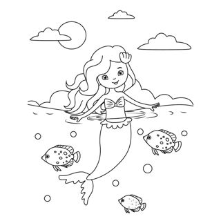 Underwater Adventure with a Mermaid