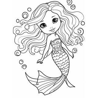 Whimsical Mermaid Adventures: Coloring Fun Beneath the Sea