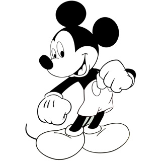 Mickey Mouse coloring page 2