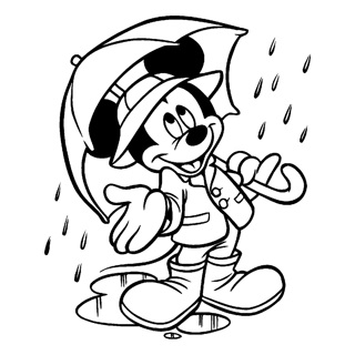 Mickey Mouse coloring page 5
