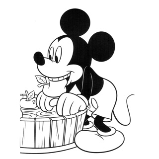 Mickey Mouse coloring page 6