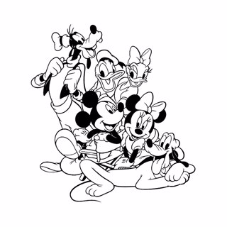 Mickey Mouse coloring page 7