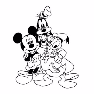 Mickey Mouse coloring page 10